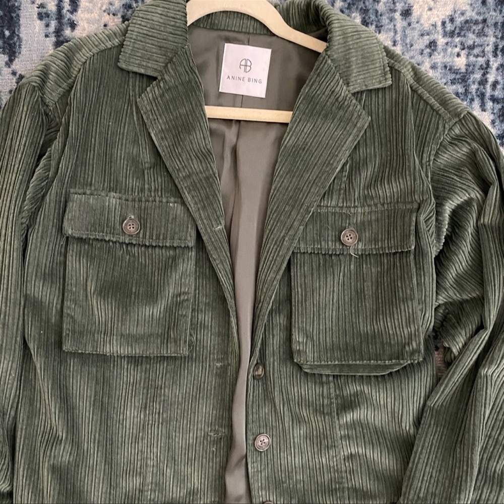 ANINE BING Green Corduroy Jacket